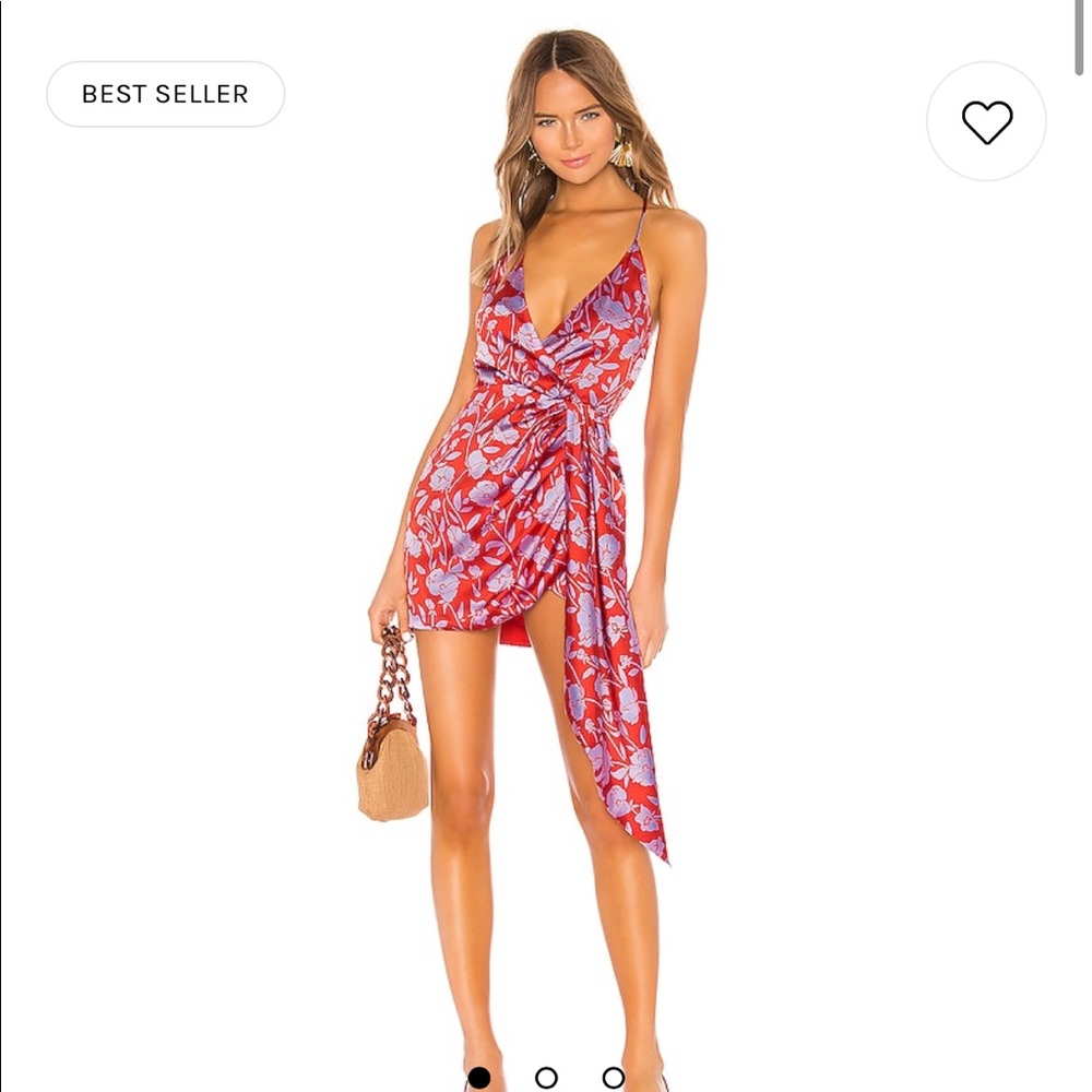 Lovers and Friends Kamala Mini Dress in Red and Purple